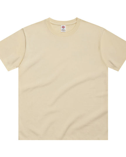 250g Japanese Cotton Round Collar T-shirt Loose