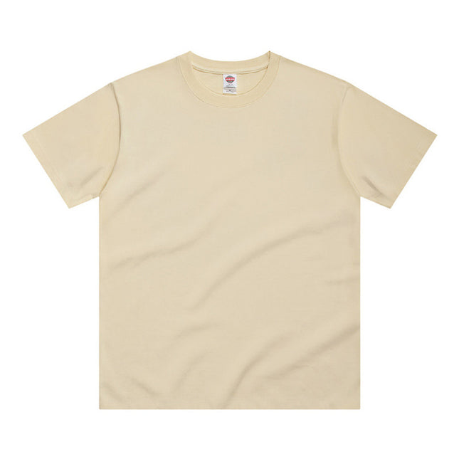 250g Japanese Cotton Round Collar T-shirt Loose
