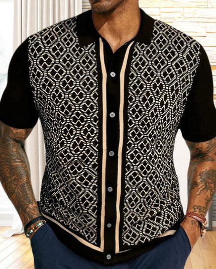 European And American Style Men's Casual Jacquard Sweater