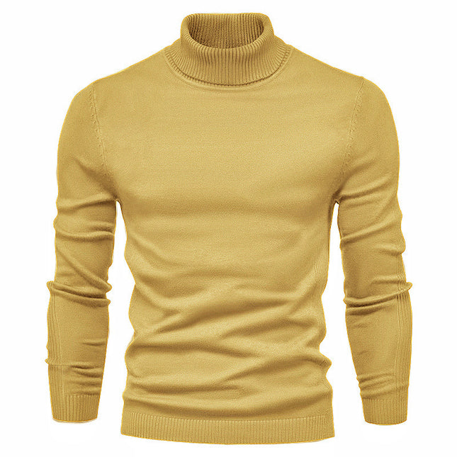 Men's Solid Color Pullover Sweater