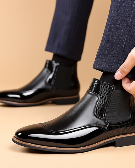 Men's Color Block Chelsea Boots