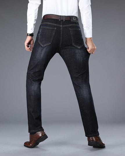 Business Straight Stretch Fashion Loose Men's Jeans