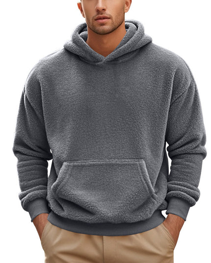 New Men's Double-sided Velvet Loose Sweater Men