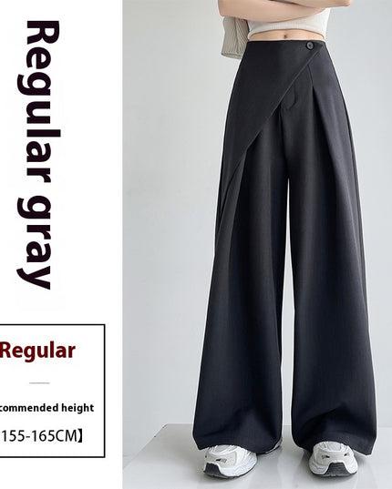 High-grade Two-piece Suit Wide-leg Pants For Women