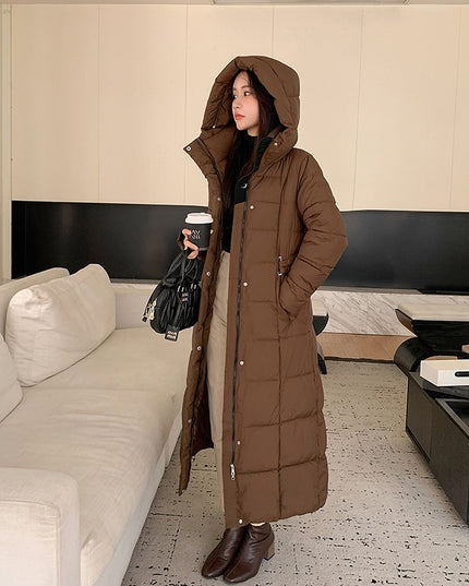 Thickened Long Section Down Cotton Jacket Coat