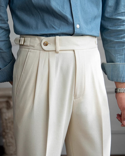 British Men Business Casual Pants