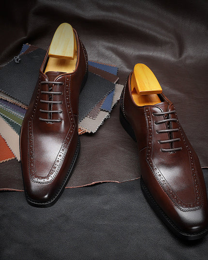 Oxford Men's Formal Dress Single Shoes Leather