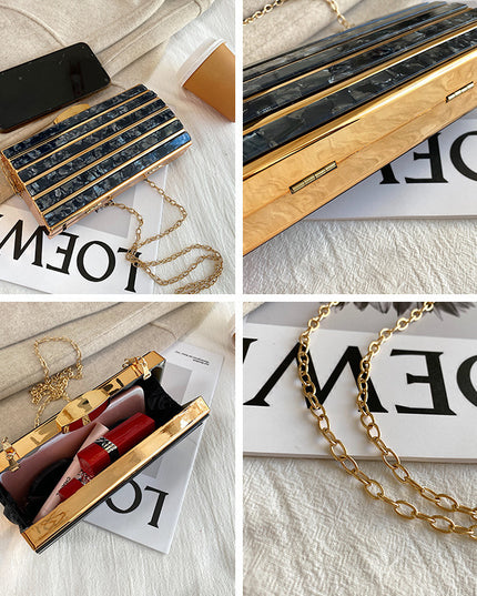 Women's High-end Patch Acrylic Evening Bag