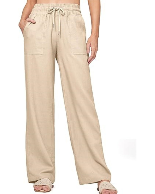 Women's Linen Wide-leg Cotton And Linen Casual Beach Summer Pants