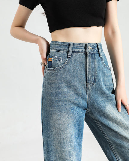 Fashion Women's Slim-fitting Small Straight Pants