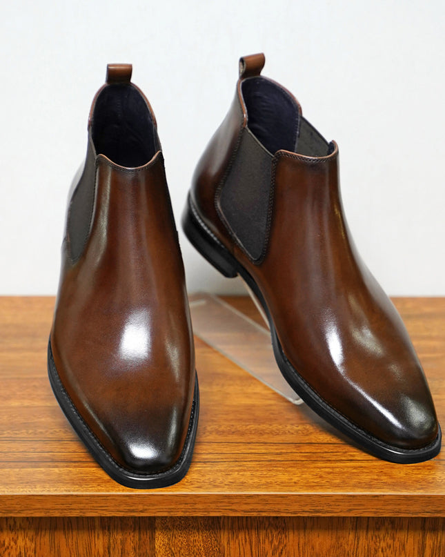 Chelsea Men's Sleeve Vintage Handmade Leather Boots