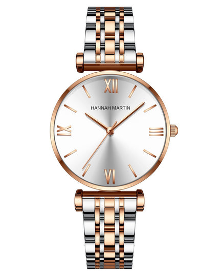 Women's Solid Stainless Steel Band Watch