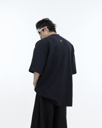 Men's Cotton T-shirt Short Sleeve Simple Loose Top