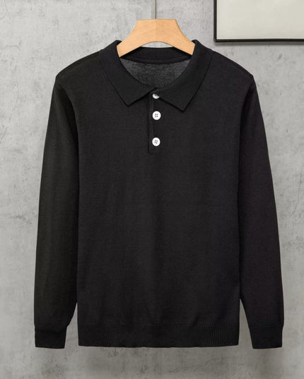Japanese Style Simple Lapel Knitwear Korean Style