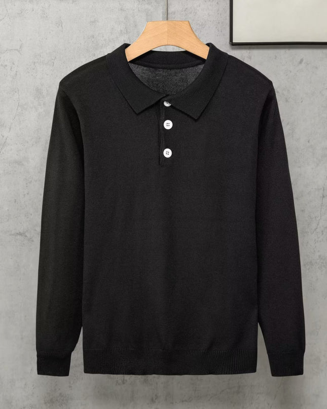 Japanese Style Simple Lapel Knitwear Korean Style