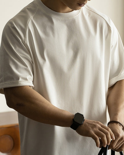 Antibacterial Sun Protection Raglan Sleeve Profile Loose T-shirt Men