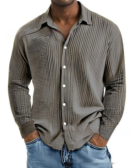 Men's Short-sleeve Lapel Shirt Double Layer Champray