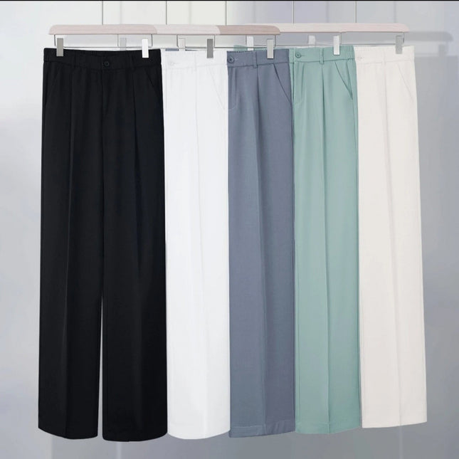 Men's Suit Straight-leg Loose Drooping Casual Pants Trousers