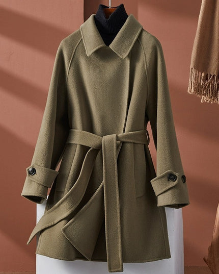 Fashion Personality Reversible Cashmere Coat Women