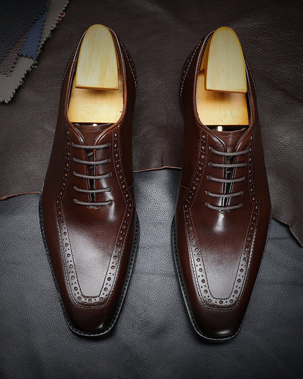 Oxford Men's Formal Dress Single Shoes Leather