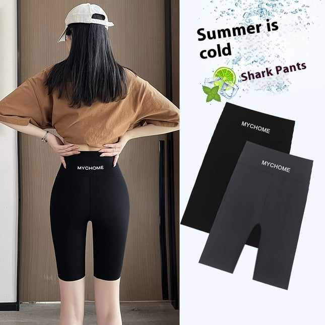 Women's Five-point Shark Pants High Waist Hip Lift