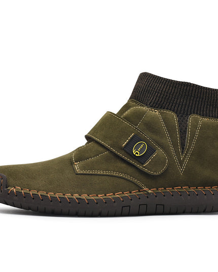 Velcro Shoes Men Ankle Boots Winter Sock Trainer Boots High Quality