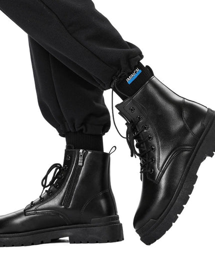 Men's Mid-top Tide British Leather Boots