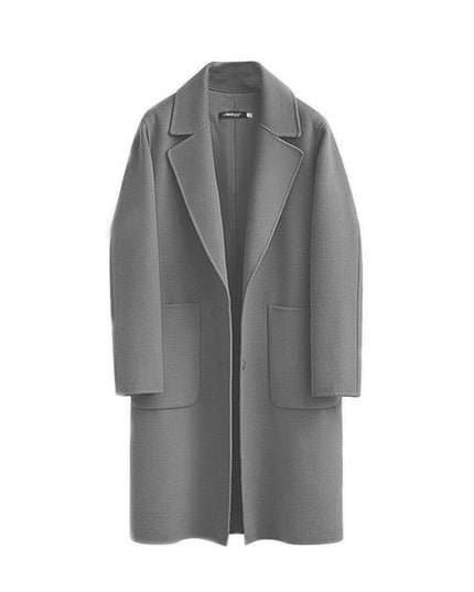 Autumn And Winter Reversible Woolen Coat Women