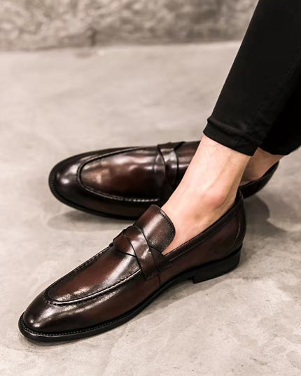 Casual Slip-on British Leather Shoes