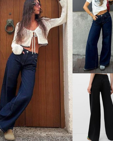 Early Autumn Mid Waist All-matching Straight Pants