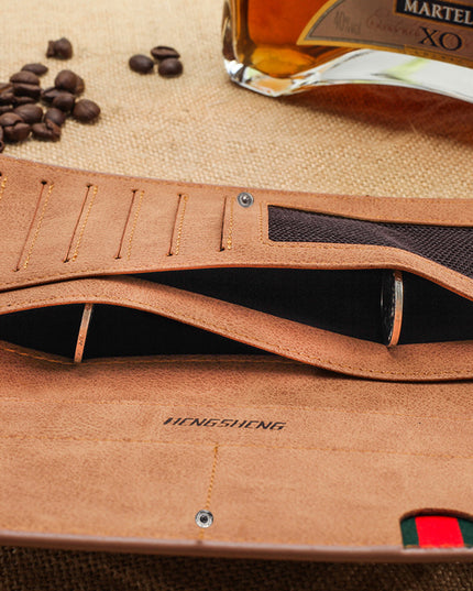 Men's Wallet Long Retro Thin Frosted Soft