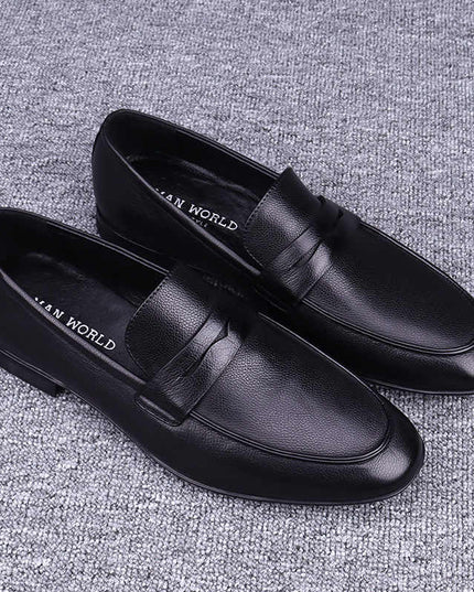 Men's First Layer Cowhide Soft Bottom Leather Shoes