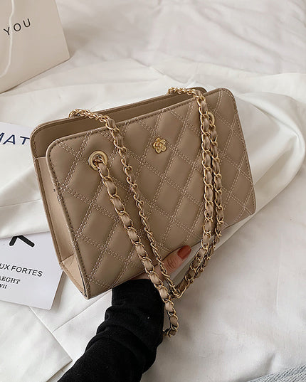 Lingge Chain Bag Fashion Messenger Shoulder
