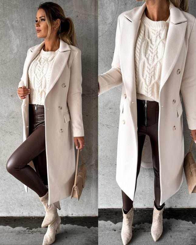 Fashion Casual Woolen Coat Women
