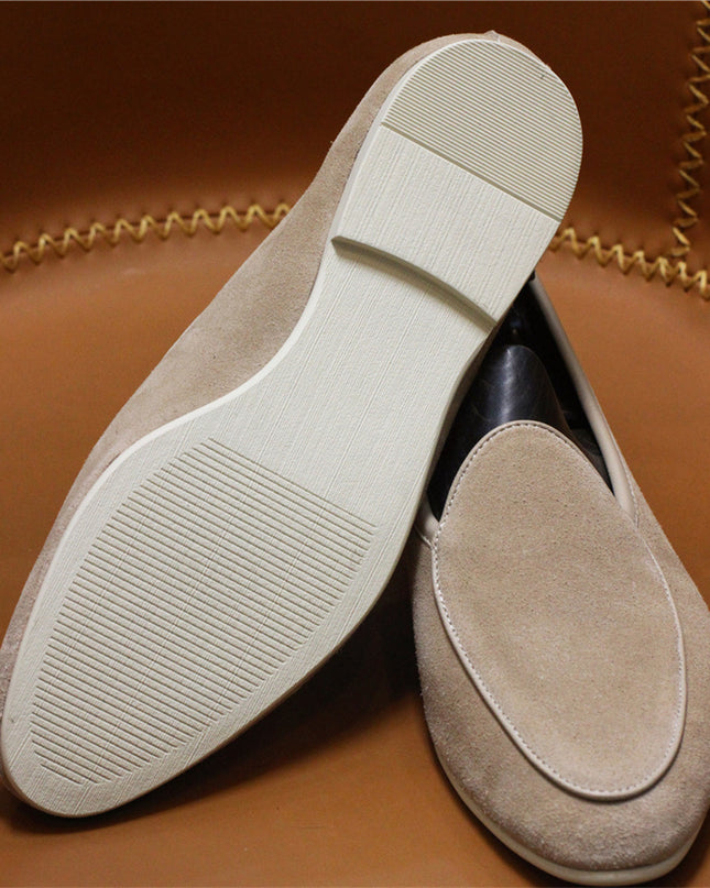 Men's Casual Retro Leather Slip On Shoes