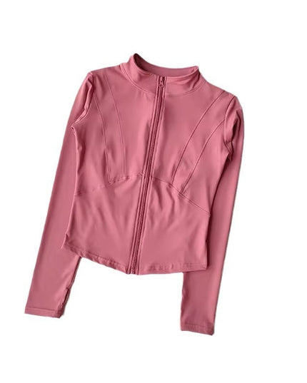 Stand Collar Jacket Thin Fitness Top Yoga Clothes Long Sleeve