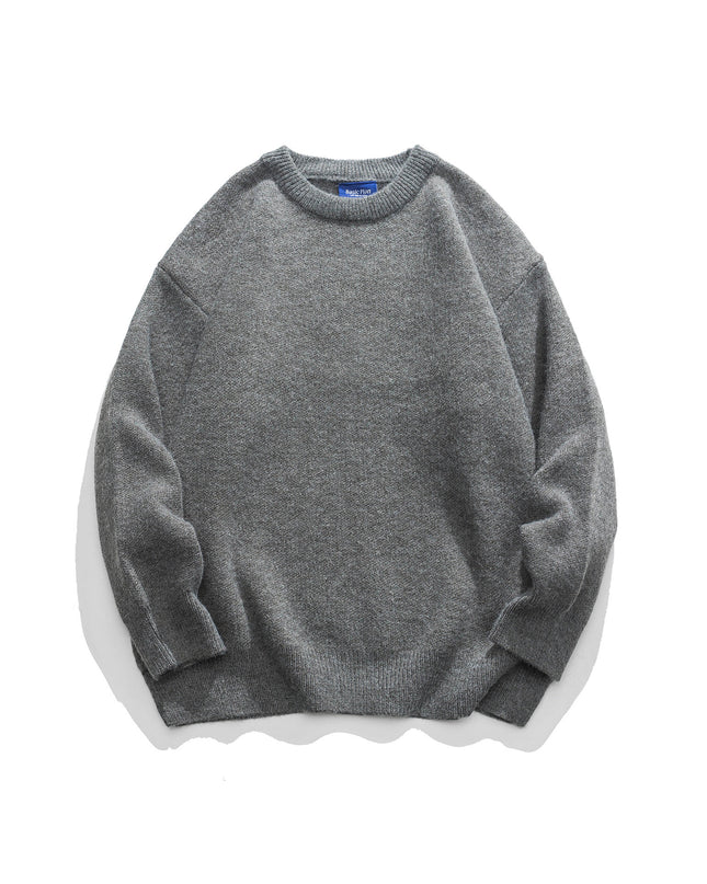 Men's New Back Letter Embroidered Sweater
