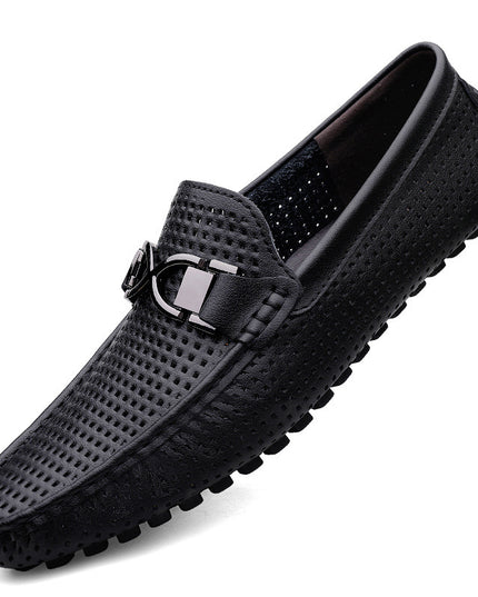 Breathable Thin Soft Bottom Soft Leather Men's Sandals