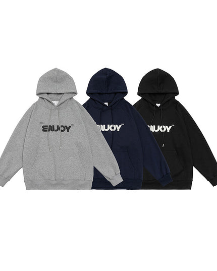 Simple Hooded Sweater Men And Women Letter Printing