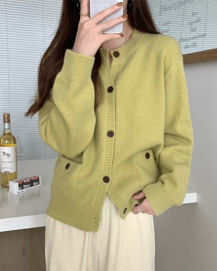 Long Sleeve Women's Knitted Cardigan Top