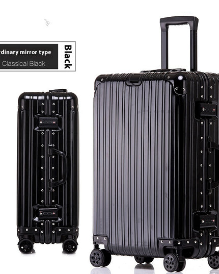 Aluminum Magnesium Luggage Password Trolley Case