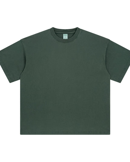 Men's Retro Washed Distressed Short Sleeve Fashion Brand