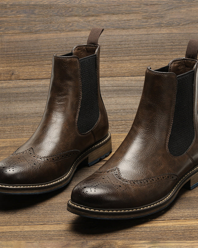 Men's Fashion Vintage Do-over Chelsea Boots
