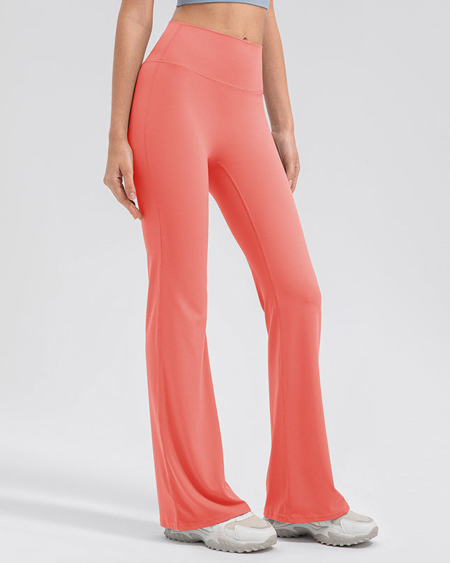 Female High Waisted Hip Lifting Micro Trumpet Yoga Pants