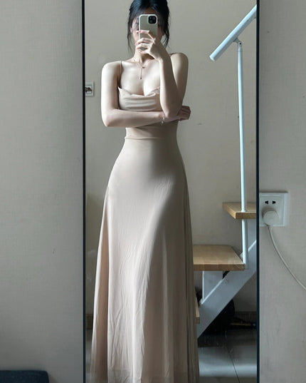 Summer Waist Slimming Elegant Adult Lady Like Woman Socialite French Dress