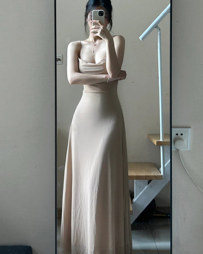 Summer Waist Slimming Elegant Adult Lady Like Woman Socialite French Dress