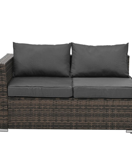 Patio Furniture, Outdoor Furniture, Seasonal PE Wicker Furniture, 4 Set Wicker Furniture With Tempered Glass Coffee Table