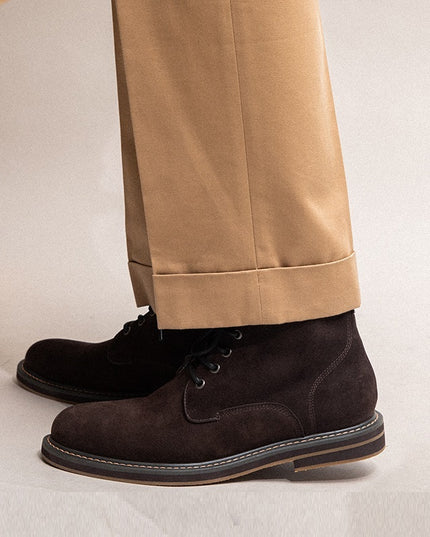 Handmade Leisure High-top Retro Desert Boots Men