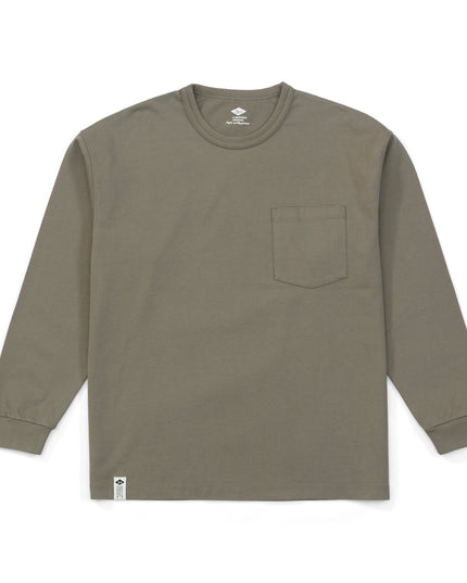 Solid Color Oversize Long-sleeved T-shirt Men