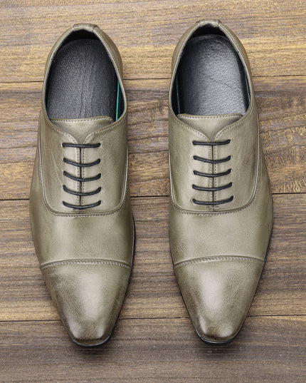 High-end Pointed Oxford Business Shoes Comfortable Classic British Retro Rub Colored Dress Shoes